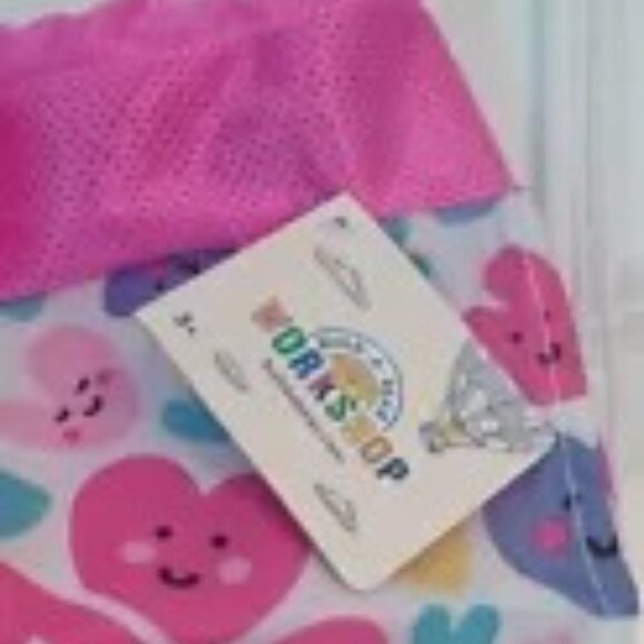 Set of 2 NEW BUILD A BEAR MULTI HEART BACKPACK For Child - Picture 2 of 4